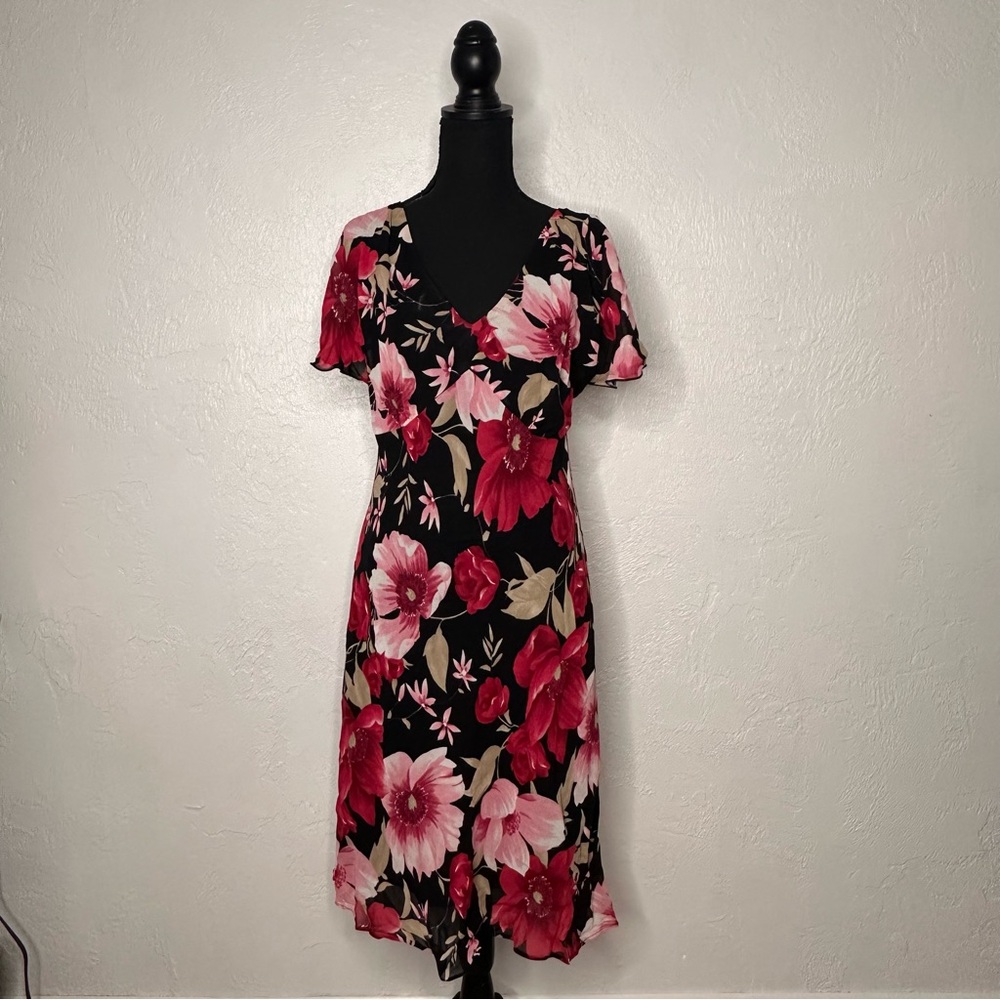 Vintage 90s Lily floral dress